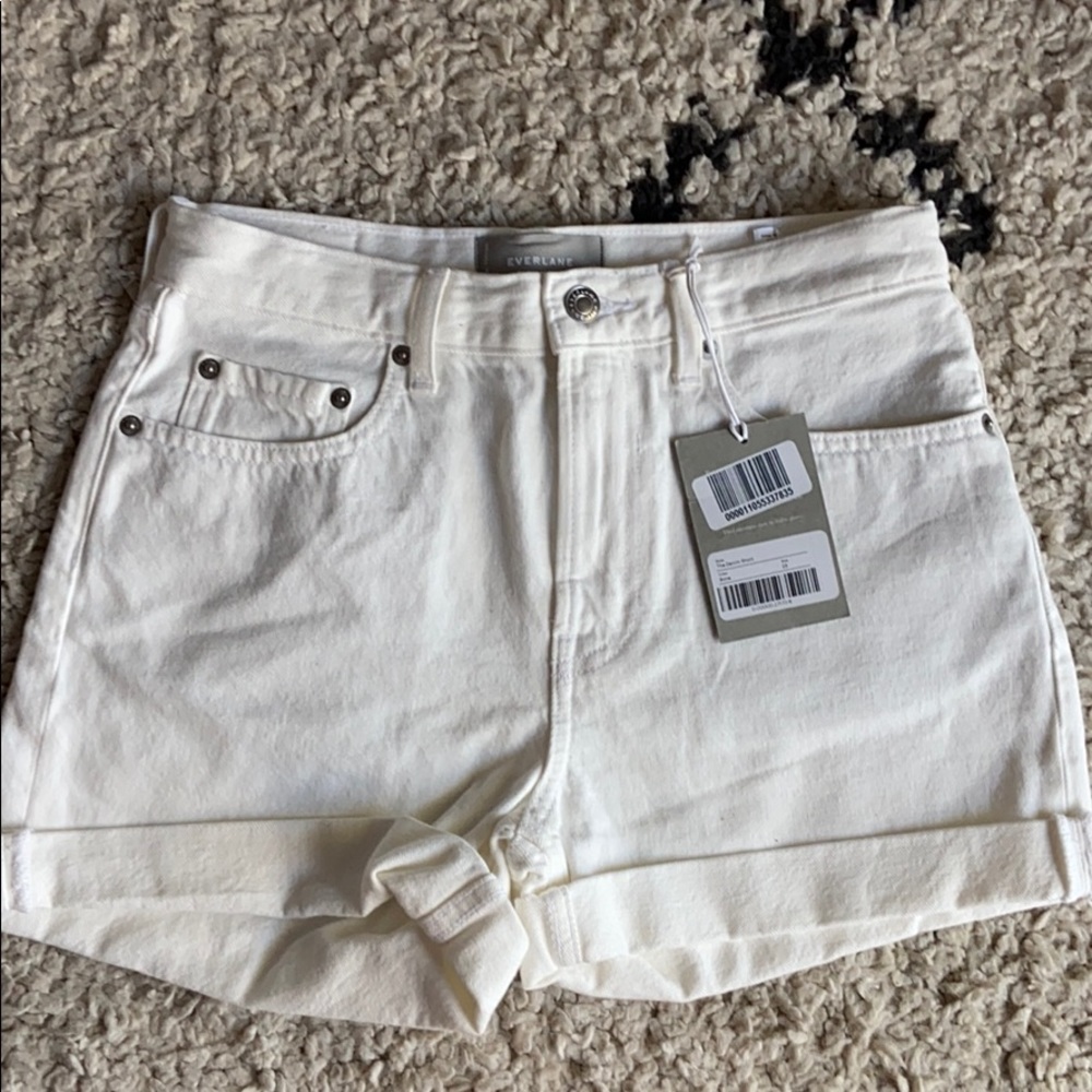 Everlane White Denim Short